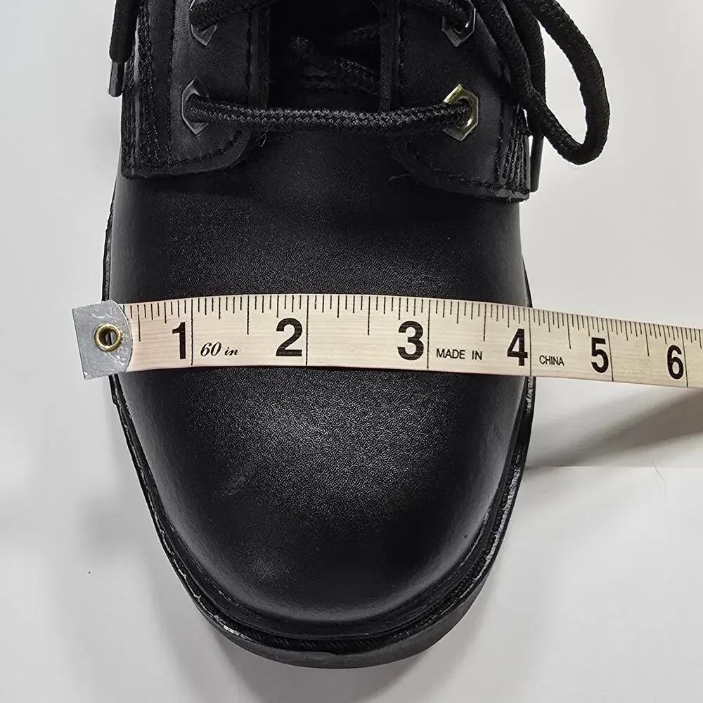 Himalayans Black Leather Boots Mens Size 7.5 Insulated Winter Combat Lace Rugged